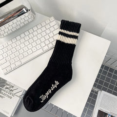 Socks Winter Thickening Men's Socks Solid Color Simple Cotton Socks