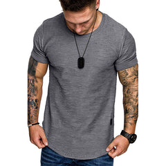 T-shirt en coton en bambou de taille européenne pour hommes