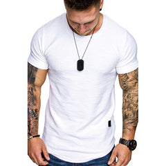 T-shirt en coton en bambou de taille européenne pour hommes