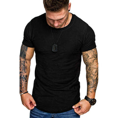 T-shirt en coton en bambou de taille européenne pour hommes