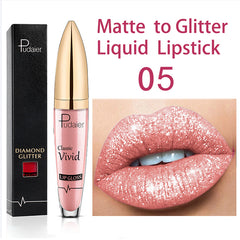 Glitter Sequin Waterproof Lip Liquid Lip Balm Mask