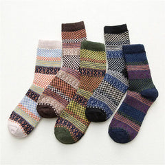 Socks Men Retro Trend Cotton Socks Thickening Keep Warm