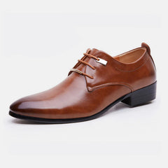 Chaussures pour hommes Fashion Classic Style British rétro pointu à orteil à lacets