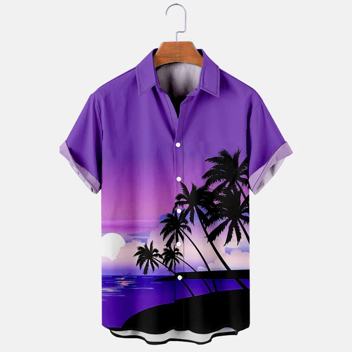 Hawaiian Bowling -Shirts für Männer 1950er Retro Music Print Sommer lässiger kurzärmeleitender Hemden entspannte Fit Vintage Tops