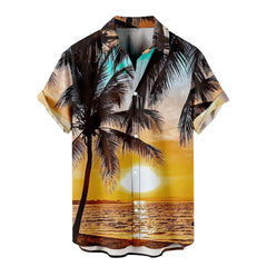 Camisas de bolos hawaianas para hombres 1950 Música retro impresa verano Camiseta de manga corta de verano