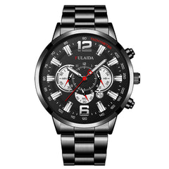 Reloj de moda Dial Men Calendario Muñeco de la muñeca Men estudiante luminoso