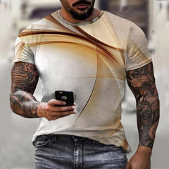 Camiseta masculina de hombres de verano Top Fashion Casual