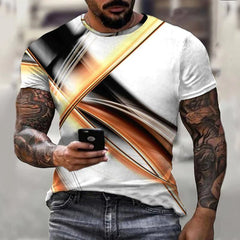 Camiseta masculina de hombres de verano Top Fashion Casual