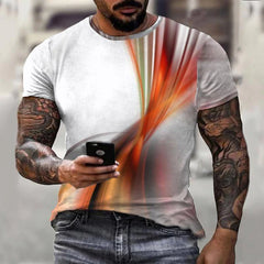 Camiseta masculina de hombres de verano Top Fashion Casual