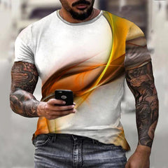 Cool Męska T-shirt Summer Boys Top Fashion Casual