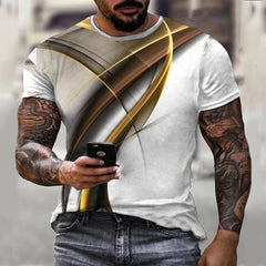 Cool Men's T-Shirt Summer Boys Top Fashion Casual