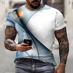 Camiseta masculina de hombres de verano Top Fashion Casual