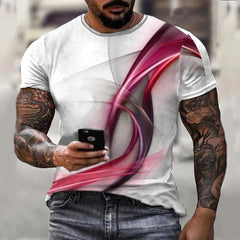 Camiseta masculina de hombres de verano Top Fashion Casual