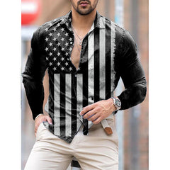 Fashion Luxury Men Shirts Single Breasted Shirt Casual Red Heraldic Print Long Sleeve Tops Men's Clothing Hawaii Party Cardigan