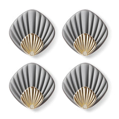 Shell Without Studs Strong Paste Load-bearing Behind Viscose Door Bathroom Wall Kitchen Key Seamless Clothes Pegs 4 Pieces