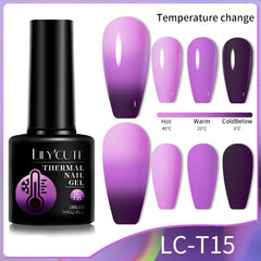 Thermal Gel Nail Polish, Color Changing Effect, Gel Varnishes, Manicure, Long Lasting, Nails Art, UV Gel, Resin, Net weight, 20g, Number of Pieces, One Unit, Quantity, 1 bottle, Gel Polish, Volume, 8 ml