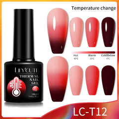 Thermal Gel Nail Polish, Color Changing Effect, Gel Varnishes, Manicure, Long Lasting, Nails Art, UV Gel, Resin, Net weight, 20g, Number of Pieces, One Unit, Quantity, 1 bottle, Gel Polish, Volume, 8 ml