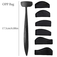 6 in 1 Crease Line Kit Schablonen Eyeliner Vorlage zur Abgrenzung von Augen Frauen Lidschatten Schnittfalte Silikon Augen Make -up Schablone Schwarz