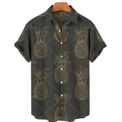 Camicia a maniche corte per frutta digitale 3D maschile camicia hawaiano da uomo Summer Hot Style Plus size