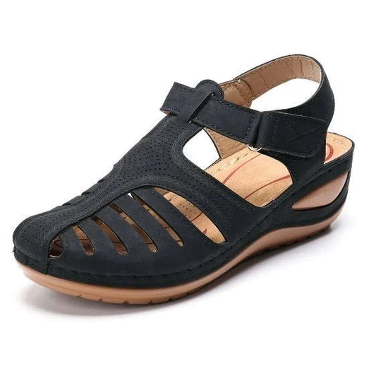 Ddapj Pyju Sandals para mujeres Slip on Comfort Wedge Sandals Hollow Out Breathe Walking Walking Sandal