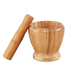 MEETOZ Mortar and Pestle, Garlic Press Ginger Crusher Spices Grinding Set Garlic Mincer Herb Spice Masher Grinder Chopper Kit