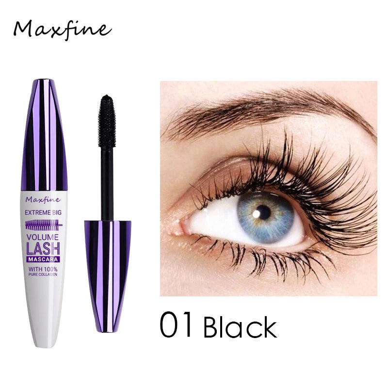 5D Blue Voluminous Lengthening Mascara - 1Pcs Waterproof Smudge-Proof Color Mascara for Eyelashes, Volumizing Curling Defining