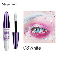 5D Blue Voluminous Lengthening Mascara - 1Pcs Waterproof Smudge-Proof Color Mascara for Eyelashes, Volumizing Curling Defining