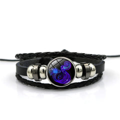 12 Constellation Time Gemstone Bracelet Unisexe Étudiant cadeau d'anniversaire Cadeau à la mode Bracelet à la main