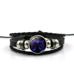 12 Tiempo de constelación Pulsera de piedra preciosa Unisex Regalo de cumpleaños de alumno Trendy Handmaded Baaded Bracelet Personalidad Joyería a mano