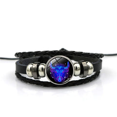 12 Tiempo de constelación Pulsera de piedra preciosa Unisex Regalo de cumpleaños de alumno Trendy Handmaded Baaded Bracelet Personalidad Joyería a mano