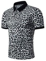 LARS AMADEUS LEOPARD POLO