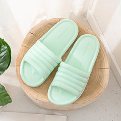 New Women Home Slippers Summer Non-slip Indoor Bathroom Sandals EVA Flat Shoes Women Men Flip Flops Slides