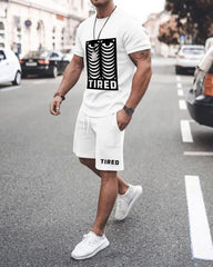 T-shirt et shorts à manches courtes de grande taille