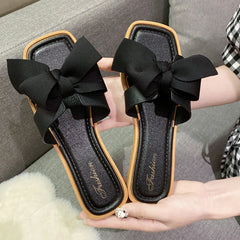 Fashionable PVC French Style Flat Slippers for Women