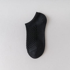 Calcetines de verano para mujeres transpirables y absorbentes de sudor, calcetines de malla cortos, calcetines de botes para mujeres populares