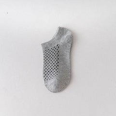 Breathable and sweat-absorbing women's summer socks, short mesh socks, popular women's boat socks