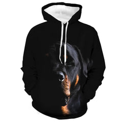 M.O.I Men's Unisex Hoodie Pullover Hoodie Sweatshirt 1 2 3 4 Black+Brown Hooded Animal Color Block Wolf Print Daily Sports 3D Print Designer Casual Big and Tall Spring & Fall Clothing Apparel Hoodies