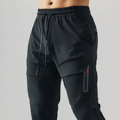 Men's All-condition Elastic Jogger Pant with Zipper Design