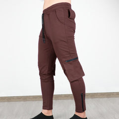 Pantalon de cargaison de jogger à sec pour hommes avec cordon et poches