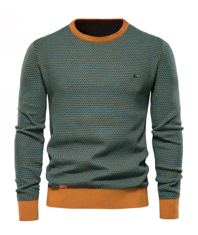 Männer lässig kontrastfarben trendy Pullover Strickwege