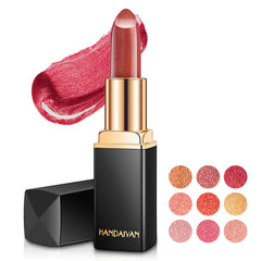 3D Glitter Lipstick Waterproof Lipstik Long Lasting Pigment Shimmer Color Changing Lipstick