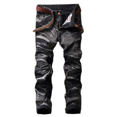 Jeans de hombres Pantalones para hombres Tubo recto Pantalones retro