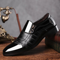 Men's Artificial PU Rubber Low Collar Metal Shoes