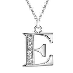 26 lettres anglaises à mode tendance couple de mode créative simple collier de mode cloué en diamant simple en diamant