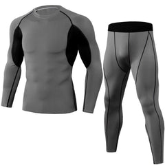 Ensemble de sports de base de base de base thermique d'hiver pour hommes