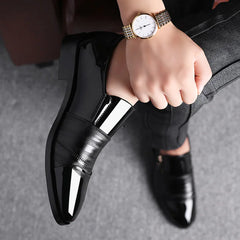 Men's Artificial PU Rubber Low Collar Metal Shoes