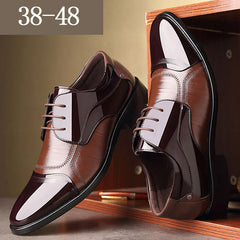 2527 Großgröße speicherte Lederschuhe Herren Business Dress Schuhe Mode Schnalle Hochzeitsschuhe