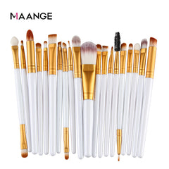 20pcs Make -up Pinsel Set Lidschattenfundamentpulver Eyeliner Esseltat