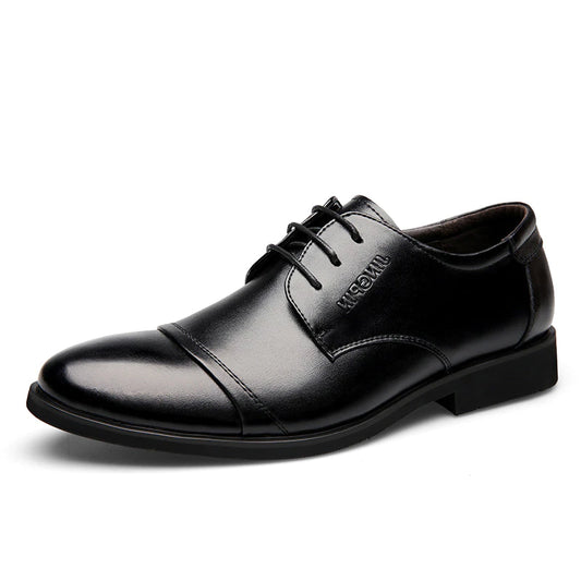 Scarpe in pelle formali maschili stagionali e velluto calde scarpe da uomo casual business vera pelle nera britannica scarpe in pelle nera britannica