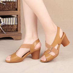 Fashion Fashion Casual Peep-Toe Anti-Slip Elastic Sandals Sodales